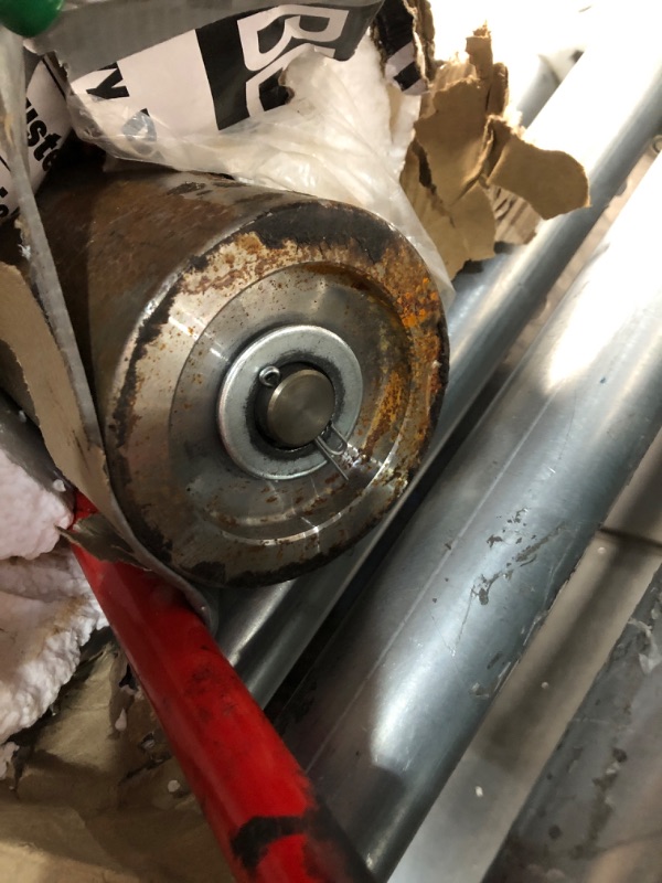 Photo 1 of ***DAMAGED - SEE NOTES/PICTURES*** ROBERTS 10-950 75-Pound Heavy Duty Vinyl and Linoleum Floor Rollers with Chrome Plated Rollers and Removable Handle for Easy Storage