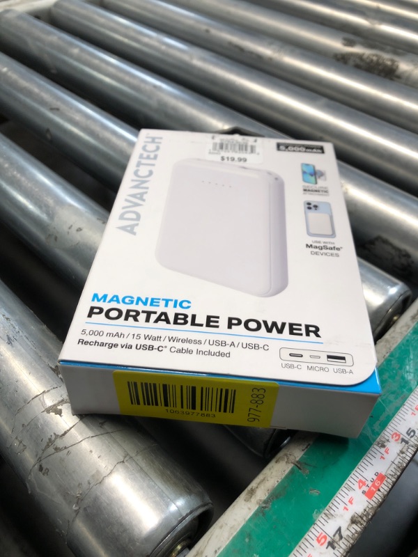 Photo 1 of ***MISSING PARTS***
ADVANCTECH 5,000MAH Magnetic Power Bank