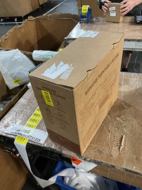 Photo 1 of ***MISSING PARTS***
Vinyl Record Player Turntable with Built-in Bluetooth Receiver & 2 Stereo Speakers, 3 Speed 3 Size Portable Retro Record Player for Entertainment and Home Decoration