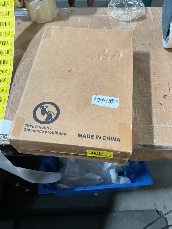 Photo 1 of ***MISSING PARTS - SEE NOTES***
**STOCK PHOTO AS REFERENCE **
LEKETREE Small Under Desk Storage, Brown Printer Stand with Storage Shelf, 3-Tier Height Adjustable Printer Table with Basket & 3 Hooks for Home Office Fax Machine Scanner Files