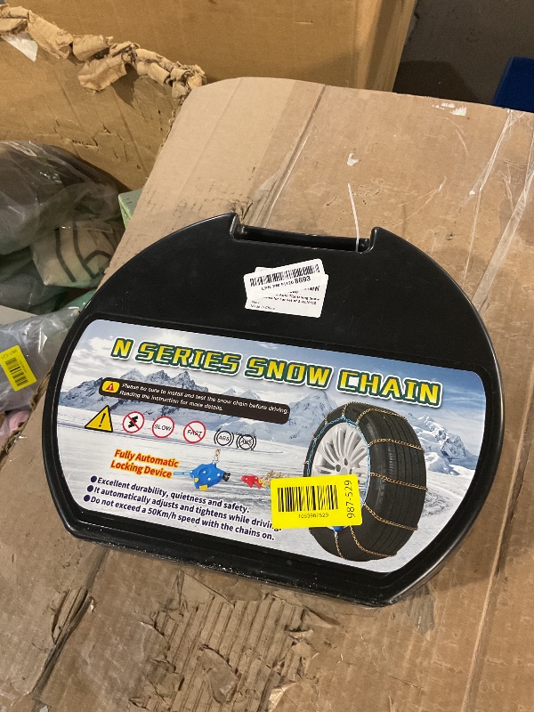 Photo 1 of * factory sealed *
NEOCHIAEVO Auto Tightening Snow Chains Tire Chains, 1-Minute Quick Install, Twist-Link, Wear-Resistant, Universal for Car/SUV/Pickup Trucks, Multi-Weather Emergency Traction, Set of 2 (HLN-150, 3.9mm)