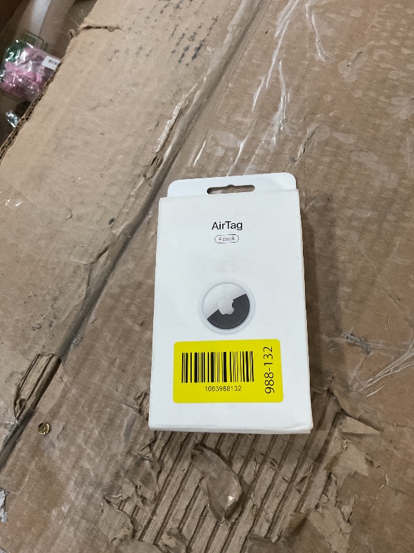 Photo 1 of * factory sealed*
Apple AirTag (1st Generation) 4 Pack Keep Track of and find Your Keys, Wallet, Luggage, Backpack, and More. Simple one-tap Set up with iPhone or iPad, Bluetooth