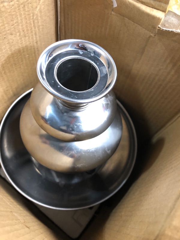 Photo 1 of ***PARTS ONLY*** ***NONFUNCTIONAL*** MINI Chocolate Fountain Machine Small Electric Chocolate Fondue Fountain Machine for Party for Candy Butter Cheese (Black)