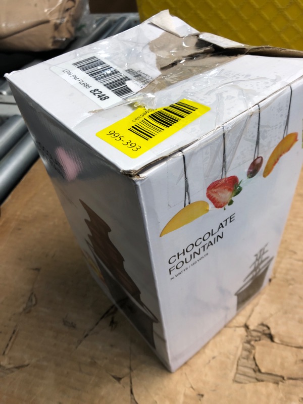 Photo 1 of ***PARTS ONLY*** ***NONFUNCTIONAL*** MINI Chocolate Fountain Machine Small Electric Chocolate Fondue Fountain Machine for Party for Candy Butter Cheese (Black)