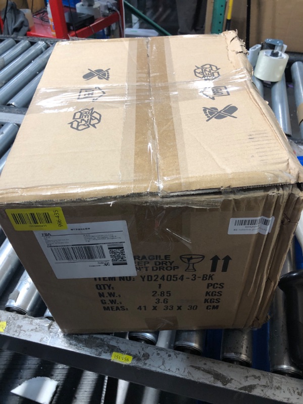 Photo 1 of ******STOCK PHOTO REFERENCE ONLY***Simple Designs LF2000-BLK Mother-Daughter Floor Lamp with Reading Light, Black