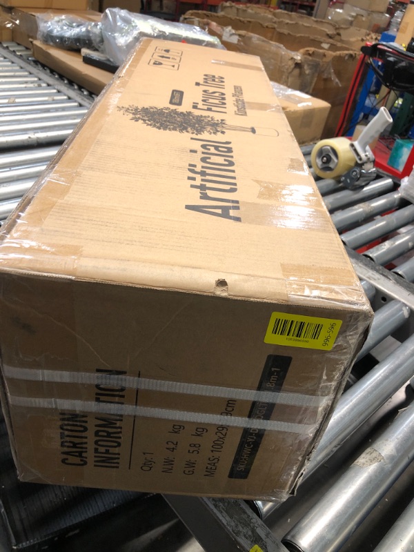 Photo 1 of ****STOCK PHOTO REFERENCE ONLY****Warmplants Artificial Ficus Tree, 6ft Tall Fake Ficus Tree with Basket, Faux Plant for Indoor Outdoor Home Livingroom Office Garden Porch Décor