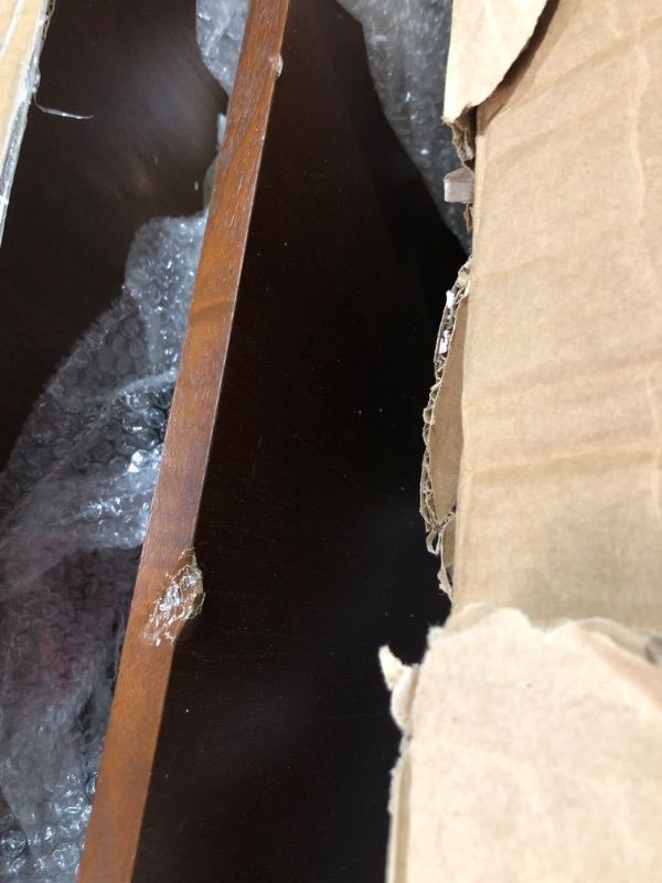 Photo 4 of ***OPENED FOR INSPECTION ***SWEVEN Coffee Table with Storage – Modern Square Living Room Furniture Featuring Large Center Compartment Shelf, Premium Walnut Wood Finish, and Sturdy Metal Legs for Mid Century Modern Home Décor