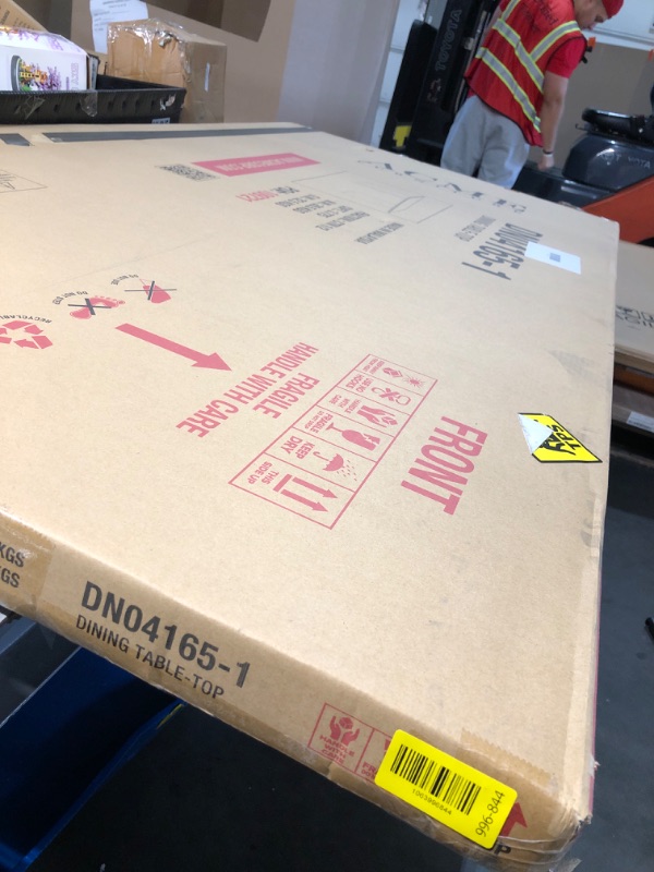 Photo 1 of ***Partial Set, Missing Legs***
Acme Hadasa Scandinavian Rubber Wood Rectangular Dining Table in Walnut