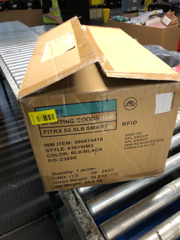 Photo 1 of (1 DUMBBELL SET) FitRx SmartRack and SmartBells , Dumbbell Weight Rack Stand with Two Quick-Select 5-52.5lbs Adjustable Dumbbells