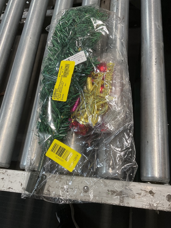 Photo 1 of ***STOCK PHOTO FOR REFERENCE ONLY***Artificial Christmas Wreath - with Bow Gnome Holiday Decor,Upside Down Tree Christmas Decorations - for Indoor Outdoor Living Room Bedroom Farmhouse Fireplace Mantel Office Apartment