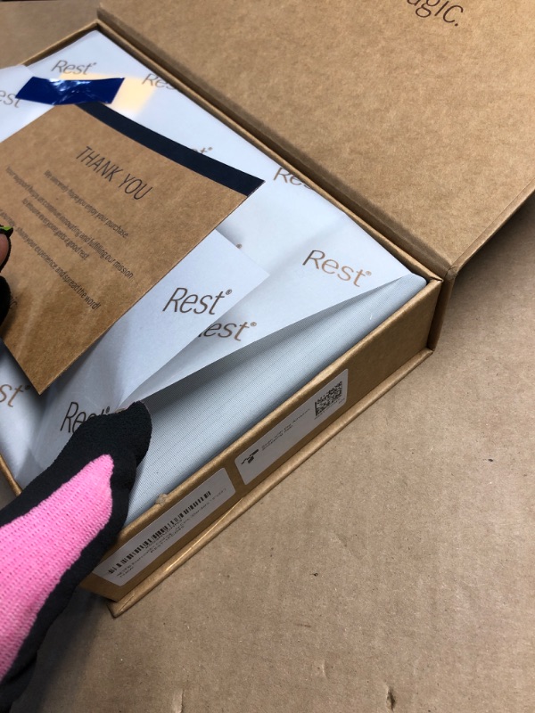 Photo 1 of ***NEW ITEM, OPENED TO VERIFY CONTENT***REST® Evercool®+ Cooling Pillowcases Standard - 2 Pillowcases for Sensitive Skin, Silver Infused Fabric for Hygienic Sleep, Silky Smooth for Curly Hair, High Elastic for Snug Fit (19x29 inches)