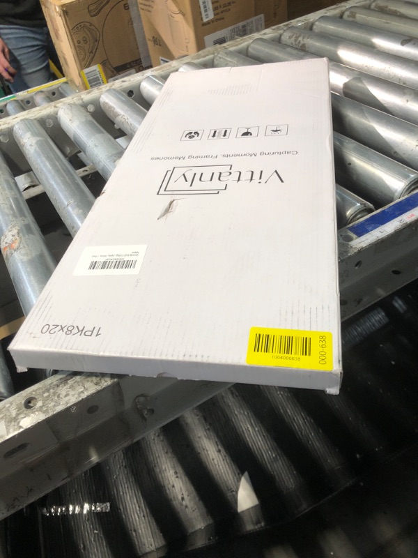 Photo 1 of ***FACTORY SEALED***Vittanly 8x20 Collage Picture Frame, Displays 4Pcs 4x6 Pictures with Mat, Picture Frames Collage Wall Decor for Horizontal or Vertical Display, White, 1 Pack