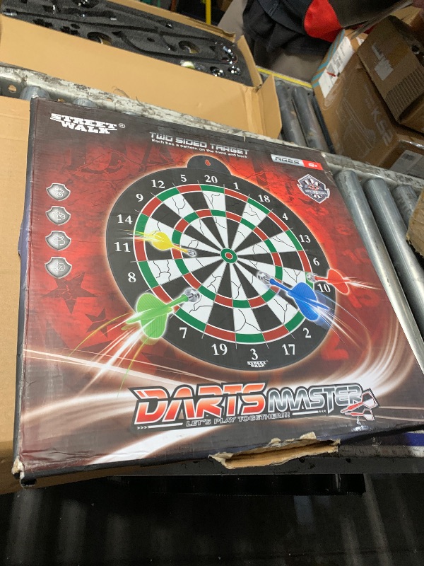 Photo 1 of ***FACTORY SEALED***18 inch Magnetic Dart Board Set for Kids, Indoor Outdoor Game Dart Game with 12 Darts, Dartboard Toys Gifts for 8 9 10 11 12 Year Old Boys