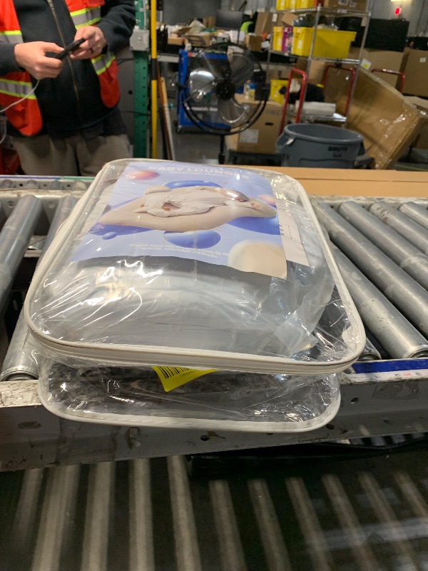 Photo 1 of ***FACTORY SEALED***Lucakuins Baby Lounger, Bionic Design Baby Lounger for Newborn 0-24 Months, Soft Organic Cotton Breathable Lounger for Infants (Grey Newborn Lounger)