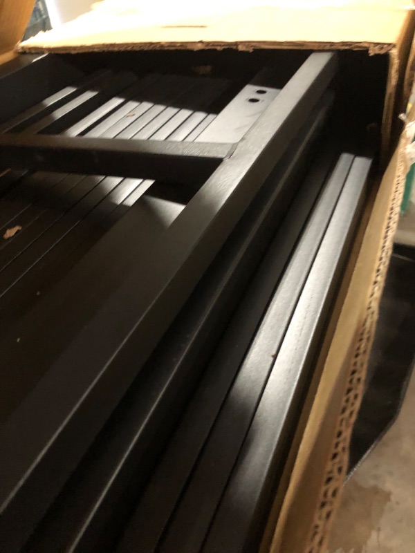 Photo 1 of ****Partial Set box 1 only****
Costway Twin Size Heavy Duty Metal Loft Bed with Safety Guardrail, Black