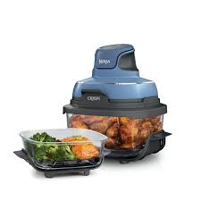 Photo 1 of ***MISSING PARTS***
Ninja Crispi Air Fryer, Microwave, Freezer & Dishwasher Safe, Non Toxic Glass Portable Cooking System, 4 QT & 6 Cup Glass Containers with Storage Lids, Easy Meals, Air Fry, Bake, Blue (Renewed)