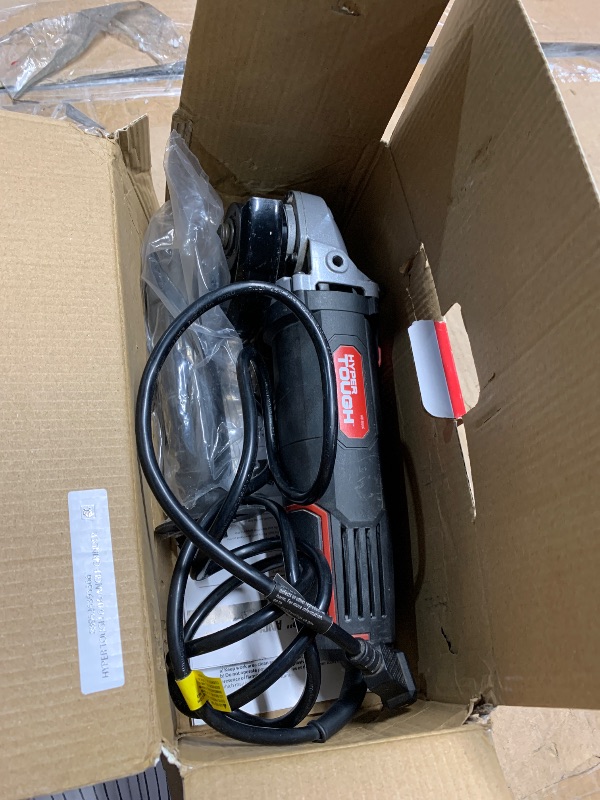 Photo 1 of ***DOESNT POWER ON***
Hyper Tough 6 Amp Corded Angle Grinder with Handle Adjustable Guard 4-1/2 Inch Grinding Wheel & Wrench New Condition