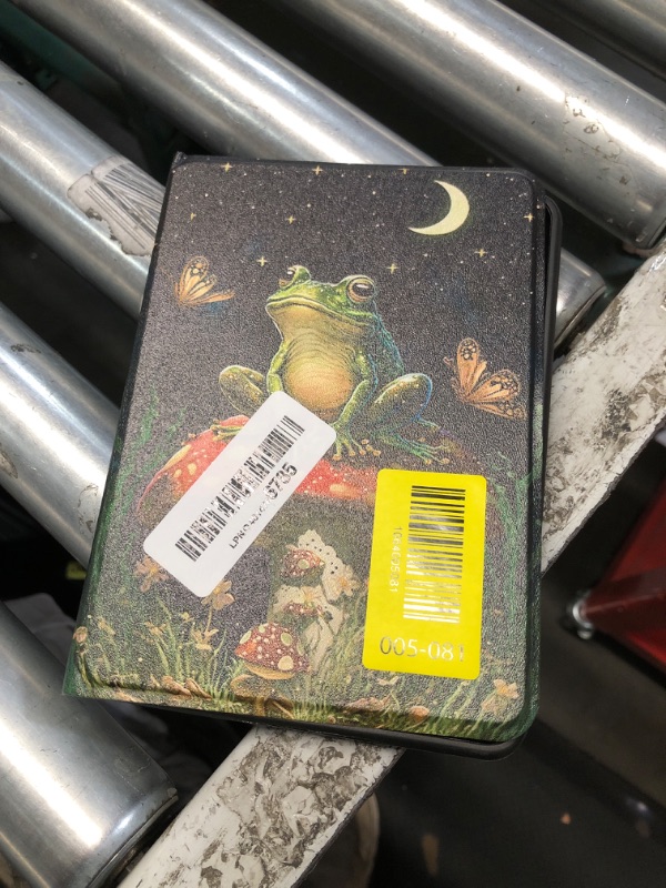 Photo 1 of (ONLY 1) Case for 7" All-New Kindle Paperwhite (12th Generation, 2024) and Kindle Colorsoft Signature Edition Slim Lightweight PU Leather Stand Smart Cover with Auto Wake/Sleep, Mushroom Frog
