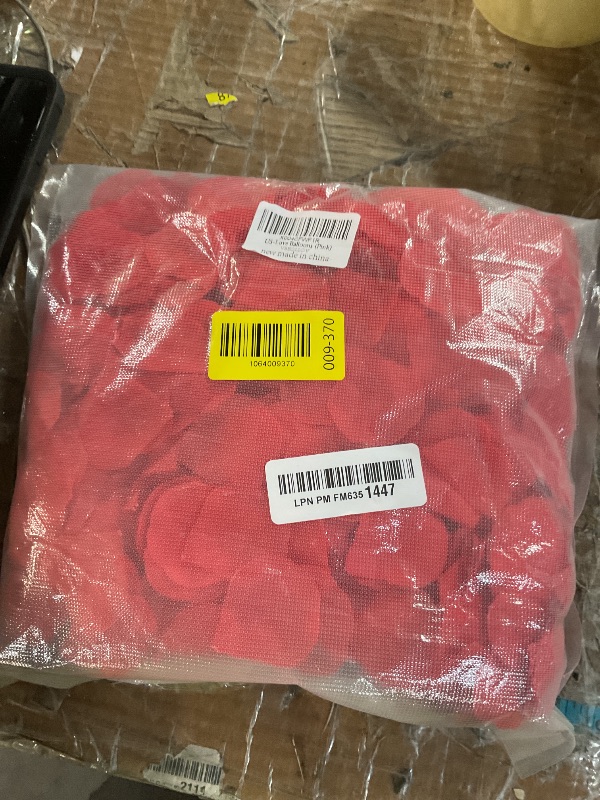 Photo 1 of ***NO BALLON ONLY ROSE PETALS*** Pink Valentines Day Decorations with Heart Balloons and Love Balloon, Fake Rose Petals for Wedding Decor, Anniversary Decorations Romantic with Pink Latex Balloons and Heart Hanging