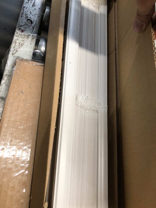 View 2 of (2 pack) Mainstays 1" Cordless Room Darkening Vinyl Blinds, White, 30"W x 64"L