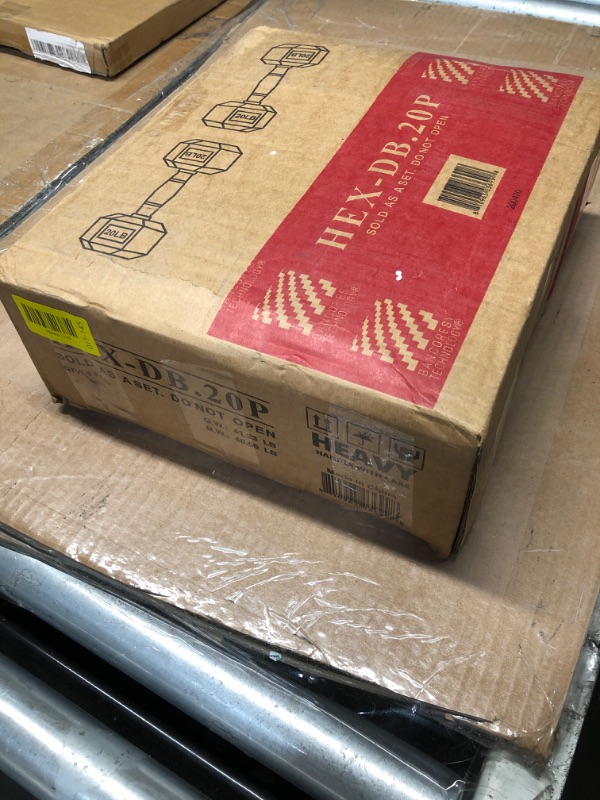 Photo 1 of ***FACTORY SEALED***CQ Wellness Rubber Encased Hex Dumbbell in Pairs