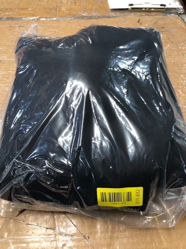 Photo 1 of *USED*TAHARI Women's Single Breasted Soft Wool Topper Coat, PU Trim, Button Closure, Partially Lined Long Coat, Black, Small
