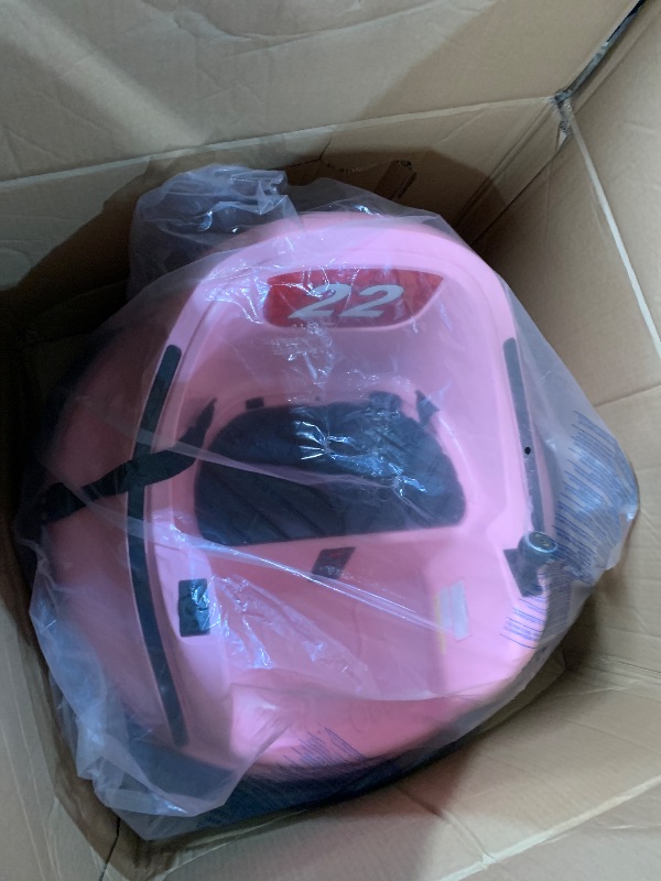 Photo 1 of ***STOCK PHOTO FOR REFERENCE ONLY, MISSING CONTROLLER ON ONE SIDE***Flybar FunPark 6V Bumper Car for Toddlers, Electric Toddler Ride On Toys for Kids, Baby, Ages 1.5-4 Years, LED Lights, 360 Degree Spin, Supports up to 66 pounds (No Remote), Large, 6v Pin