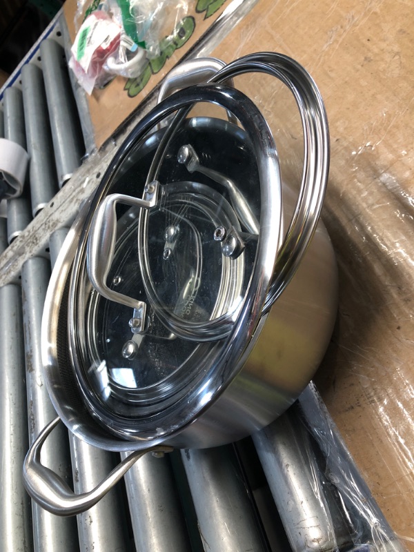 Photo 1 of ***MISSING HANDLES***
COOKER KING Stainless Steel 6 Pcs Pots Set, 1.5 & 2QT Saucepan and 5-Quart Pots with Lids, Non Stick, Non Toxic, Stay-Cool Handles, Induction, Oven, Dishwasher Safe