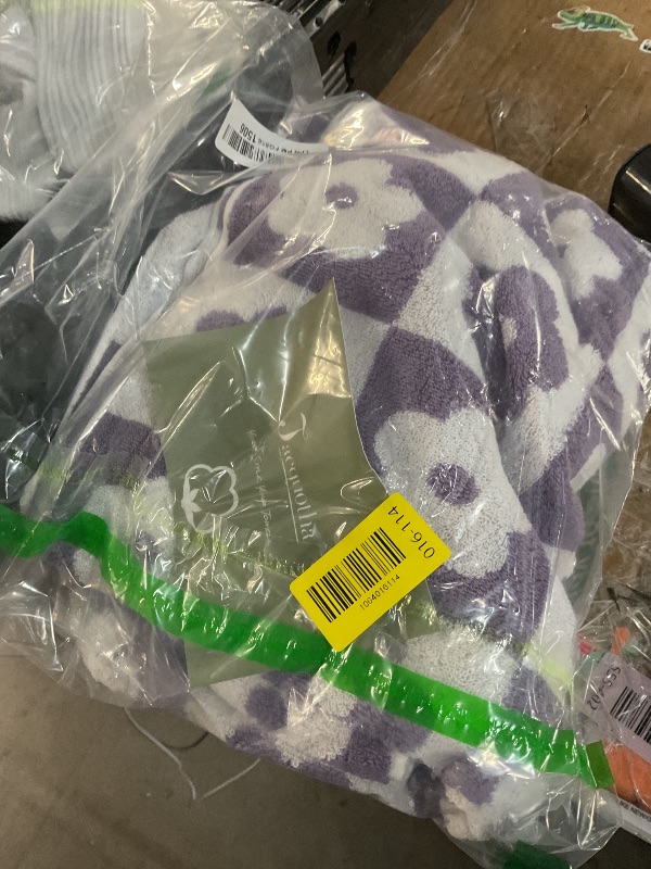 Photo 1 of ***MISSING PARTS***
Jacquotha 2-Pieces Luxury Bath Towels Checkered Floral, Purple Towels for Women Girls Shower Body 27.5x55 Inches, Cute Bathroom Decor, Cotton