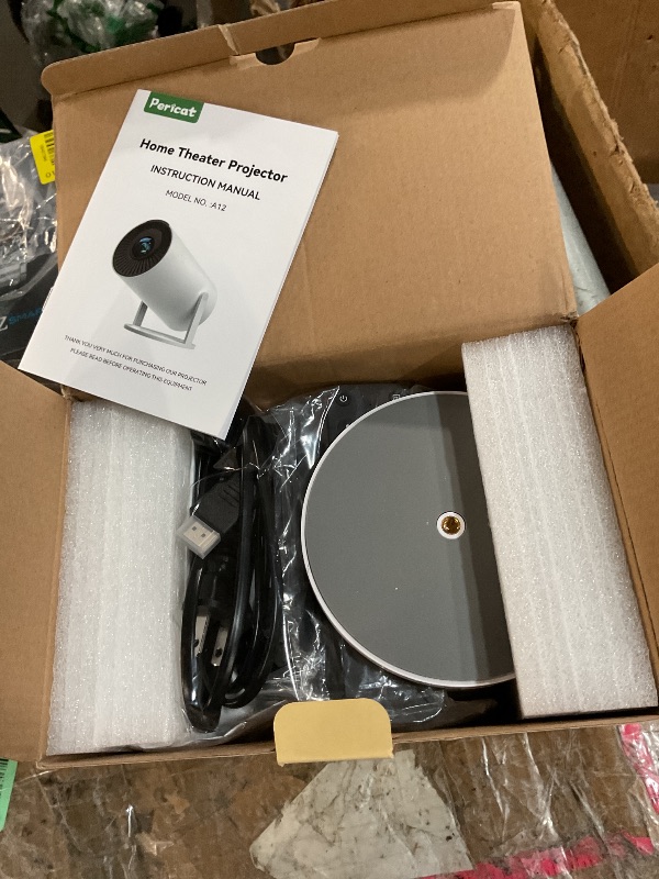 Photo 1 of [320ANSI/Google Store/Voice Control] Smart Projector with WiFi and Bluetooth, 10,000+ Apps, Pericat 4K UHD Home Theater Portable Mini Movie Projector, Indoor & Outdoor Use [180° & Netflix-Compatible]