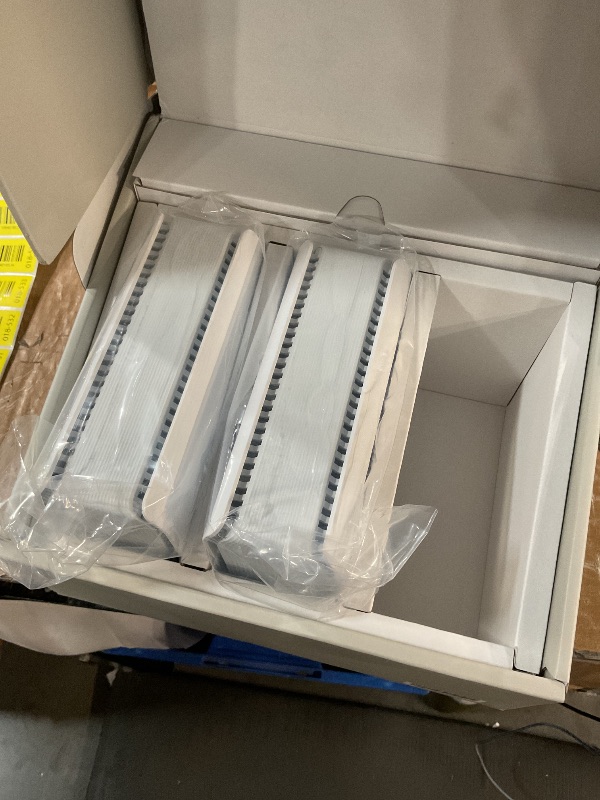 Photo 1 of ***MISSING 1 MESH***
ASUS ZenWiFi BT8 (3-Pack) Tri-Band WiFi 7 Mesh, 14 Gbps, 8850 sq.ft, Dual 2.5G Ports, Security and Parental Controls Included, Smart Home Master SSIDs, 4G & 5G Mobile Tethering