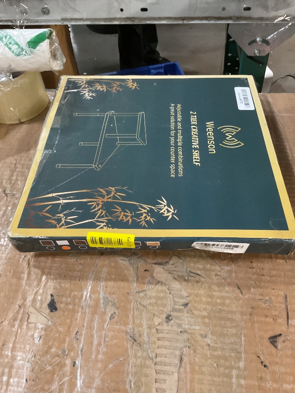 Photo 1 of ***MISSING PARTS***
Weenson Bathroom Counter Organizer Over Sink for Toiletries Makeup, Kitchen Countertop Organizer Spice Rack for Salt, 2-Tier Corner Counter Shelf for Coffee Area Storage Dresser Table Bamboo