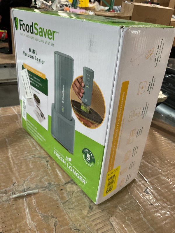 Photo 1 of ***MISSING PARTS***
FoodSaver Mini Handheld Vacuum Sealer Machine with Marinate Setting & Charging Dock | Cordless Food Vacuum Sealer for Freezer, Storage, Sous Vide, Meal Prep | Blue