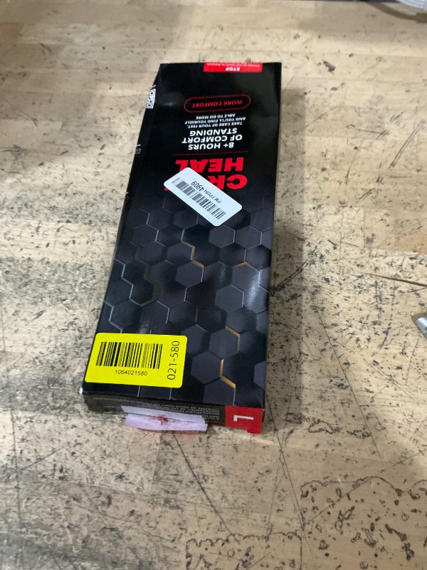 Photo 1 of (New) Work Comfort Orthotic Insoles - Anti Fatigue Shoe Insert Men Women - Low Arch Support - Shock Absorption - Foot Pain Relief - Work Boot Insoles (Black, L)