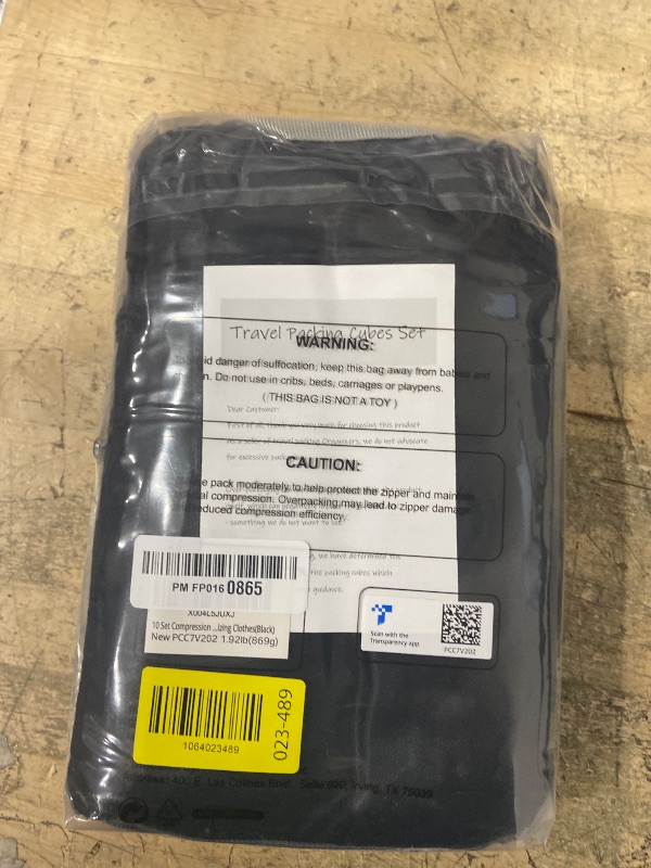 Photo 1 of 10 Set Compression Packing Cubes for Travel Essentials,Compressible Expandable Packing Cubes for Suitcase,OlarHike Luggage Organizer Bags for Travel,Handy Helper for Organizing Clothes(Black)