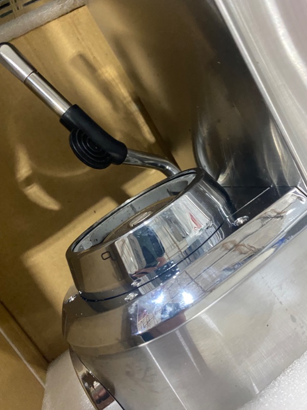 Photo 4 of ANYCOLD Espresso Machine 20 Bar, Compact Espresso Maker, Stainless Steel Expresso Coffee Machines with Steam Milk Frother & 34oz Removable Water Tank for Home Latte, Cappuccino, Silver