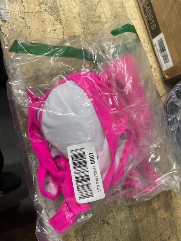 Photo 1 of *large* AI'MAGE Womens High Waisted Bikini Sets Tummy Control Bathing Suits Halter Two Piece Swimsuit Modest Bikini 2025 Hot Pink