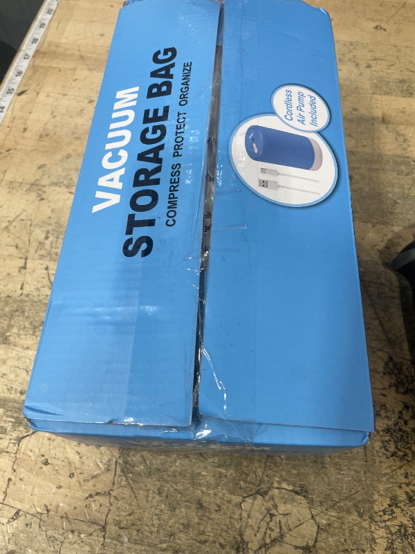 Photo 1 of 12 Pack Travel Vacuum Storage Bags with Rechargeable Wireless Electric Pump for Luggage, Suitcase, Carry-on Size Vacuum Seal Compression Space Saver Bags for Clothes and Clothing Travel