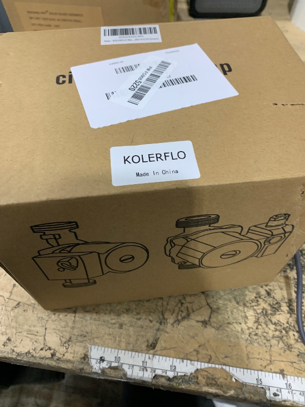 Photo 1 of **FOR PARTS ONLY**
KOLERFLO Hot Water Recirculating Pump,93W 3/4" NPT Circulation Pump,Stainless Steel Head for Domestic Water Heater System (RS15-6 Stainless Steel Green)
