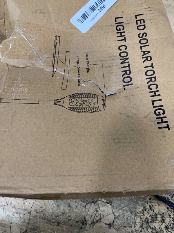 Photo 1 of 10 Pack Solar Lights Outdoor, Mini Solar Torch Lights with Flickering Flame for Christmas Decor, Solar Christmas Lights Waterproof Solar Powered Outdoor Lights for Garden Pathway Patio Yard Porch