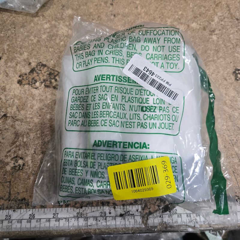 Photo 1 of 1 Gallon 100 Counts Mini Strong Drawstring Trash Bags Garbage Bags by RayPard, fit 3-4 Liter Small Trash Can, Tiny Waste Basket Liners for Home Office Bathroom Bedroom Car, White