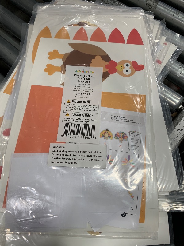 Photo 1 of 4E's Novelty Turkey Craft Kit, 4 Pcs Thanksgiving Crafts Kits for Kids, Thankful Turkey Activity Turkeys Arts and Crafts Friends Giving Kids Craft