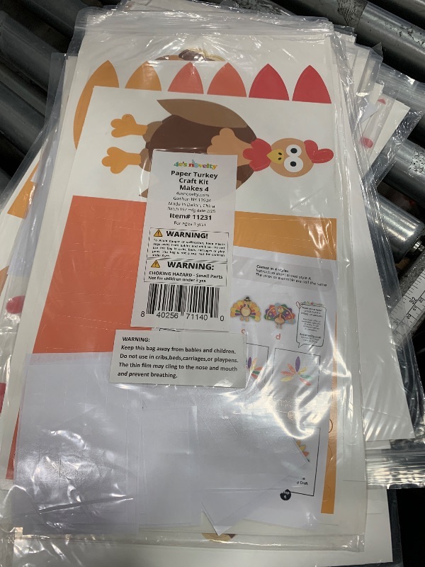 Photo 1 of 4E's Novelty Turkey Craft Kit, 4 Pcs Thanksgiving Crafts Kits for Kids, Thankful Turkey Activity Turkeys Arts and Crafts Friends Giving Kids Craft