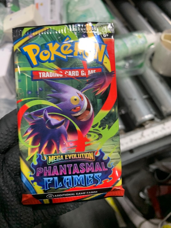 View 2 of Pokémon TCG: Mega Evolution - Phantasmal Flames Booster Pack (10 Cards)