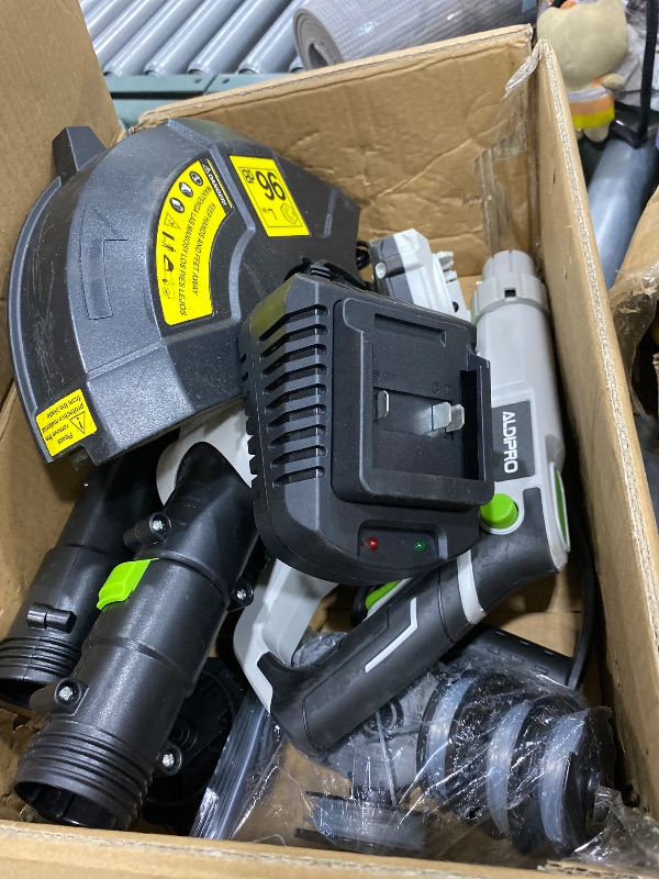 View 3 of ** FOR PARTS ONLY **
Wacker Cordless 20V 12' Electric Weed Eater with Auto Line Feed, 2.0Ah Battery and Fast Charger, 6 x Replacement Line, Battery Powered String Trimmer for Lawn Care, GrassTrimmer (AD-ST-001.1)