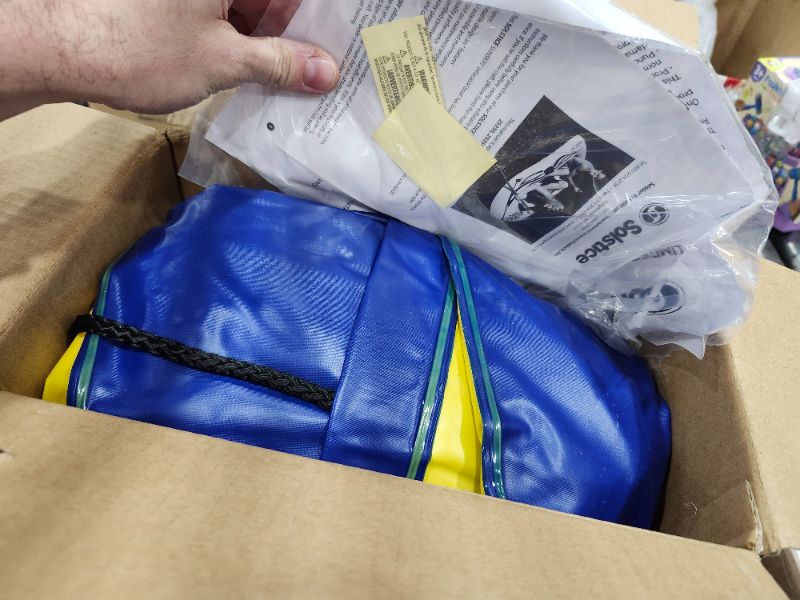 Photo 1 of *********HAS A HOLE THAT NEEDS PATCHING**************
SOLSTICE Inflatable Boat Rafts 3 Person for Adults & Kids Comes W/ Oars Paddles Pump Pole Oar Holders Cushioned Comfortable Base Grab Line 8 Ft Size Sunskiff Kits Dinghy Air Floor Yellow