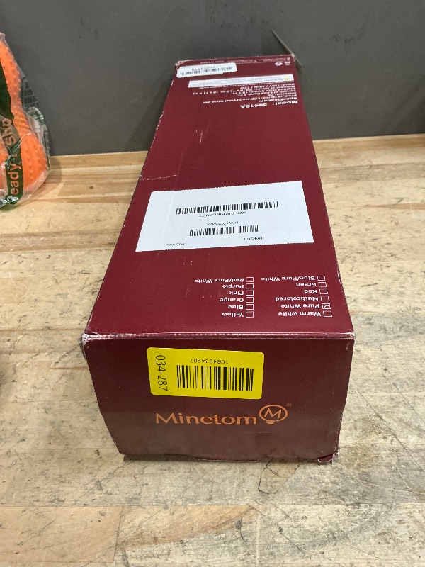 Photo 1 of ***DAMAGED - SEE NOTES/PICTURES*** Minetom Icicle Lights Outdoor with Clips, 20ft 100 LED 20 Tubes Twinkling White Christmas String Lights, Connectable Waterproof Hanging Icicle String Light Plug in for Eave Holiday Outdoor