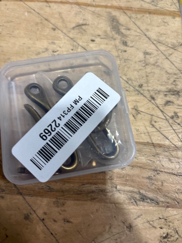 Photo 1 of PH PandaHall 2 Sets Fish Hook Key Chains, Antique Bronze Key Rings, Wallet Clip Belt Buckle, Solid U-Shaped Key Chain, Belt Key Ring Pocket Clip with Key Fob Heavy Duty Car Key Chain