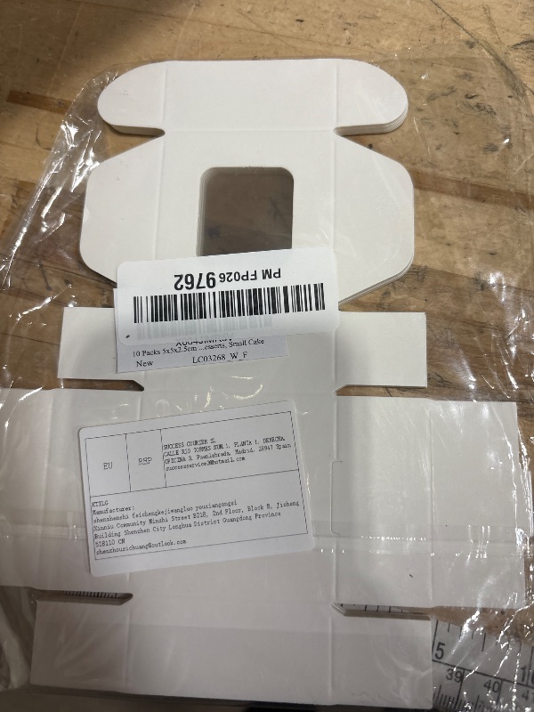 Photo 1 of 10 Packs 5x5x2.5cm White Cookie Boxes, Bakery Boxes with Window, Mini Cake Boxes, Food Container Boxes for Cookies, Pastry, Pie, Strawberries, Donuts, Candy, Desserts, Small Cake