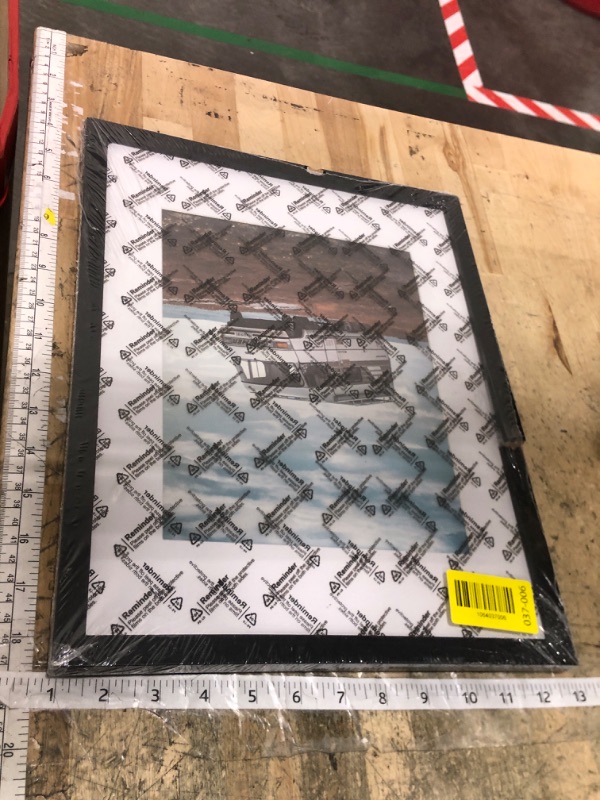 Photo 1 of ***DAMAGED - SEE NOTES/PICTURES*** PEALSN 11x14 Picture Frame, Display Pictures 8 x 10 with Mat or 11 x 14 Without Mat for Wall Mounting Display, Photo Frames, Black